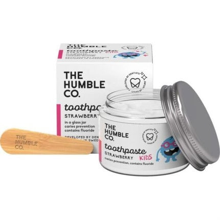 Pastă de dinți copii The Humble Co, căpșuni, fluor, 50ml
