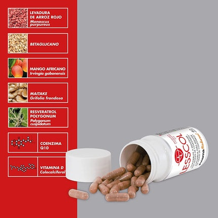 Supliment Prisma Natural Lesscol 60 Capsule Alb