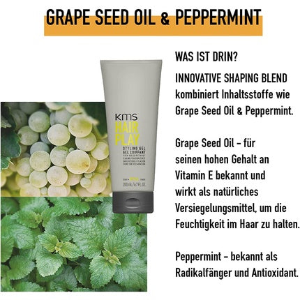 Gel de styling, KMS, HairPlay, 200ml, gri