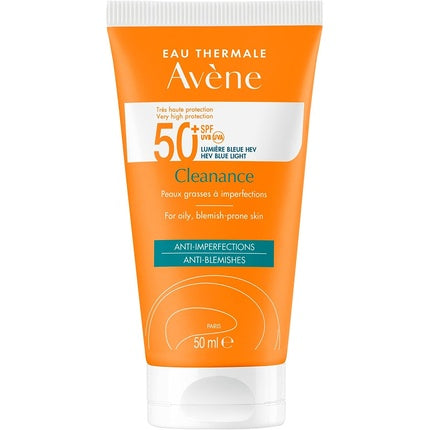 Sunscreen, Avène Cleanance SPF50+, 50ml