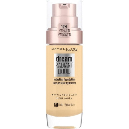 Fond de ten lichid, Maybelline New York, Dream Radiant, Nude
