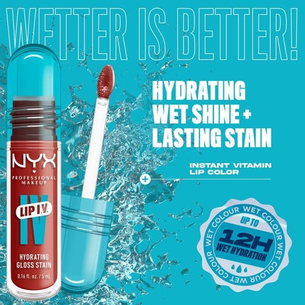 Luciu de buze NYX Lip IV, roșu, 5ml