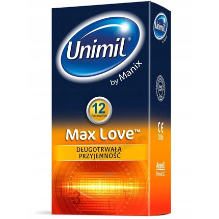Prezervative, Unimil Max Love, 12 bucăți