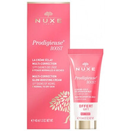Set Îngrijire Față Nuxe Prodigieuse Boost, Cremă și Loțiune, Culoare Roz