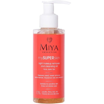 Ulei demachiant, Miya Cosmetics, 140ml, zmeură și migdală dulce