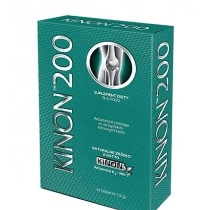 Supliment Vitaminic Kinon 200, Vitamina K2 + MK-7, 30 Tablete
