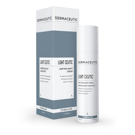 Crema de noapte Dermaceutic Light Ceutic, acid glicolic, vitamina C, 40ml