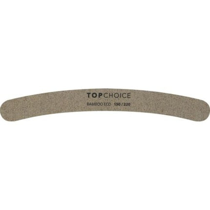 Pilă unghii Top Choice Bamboo, curbată, maro