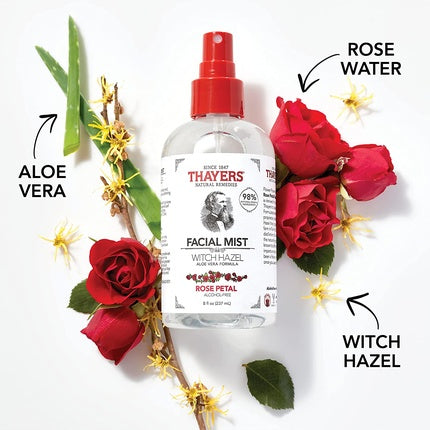 Toner facial spray, Thayers, Hamamelis Rose, Aloe Vera 237ml