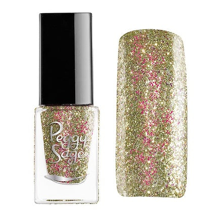 Oja Peggy Sage Beauty Queen 5591, auriu roz cu glitter, 5ml