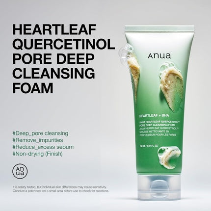Spumă de Curățare Facială Anua Heartleaf Quercetinol 150ml