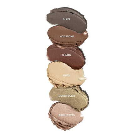 Set Ochi Nudestix, Palette Ochi Nude Earth, 6 Creioane, Cutie Neagră