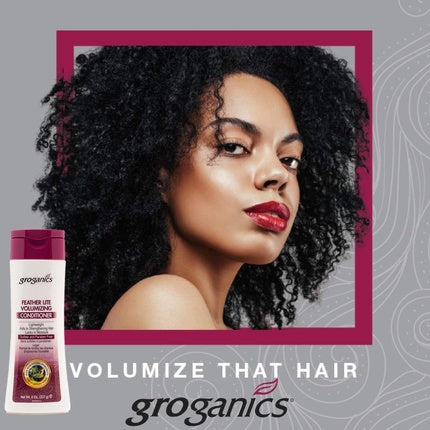 Condiționator Groganics Feather Lite Super Gentle Formula pentru volumare