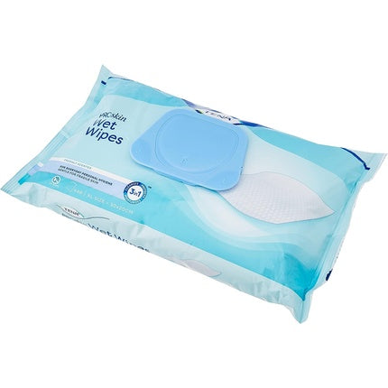 Șervețele umede Tena, capac plastic, XL, albastru