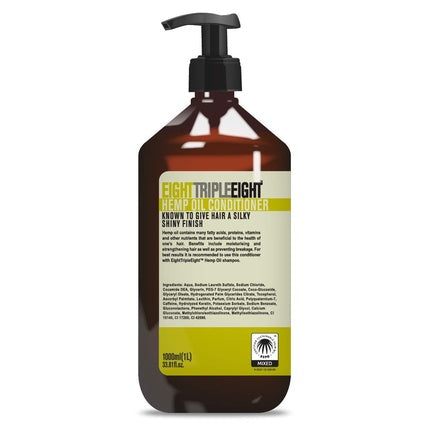 Condiționator pentru păr Eight Triple Eight Hemp, 1000ml, ambalaj cu pompă