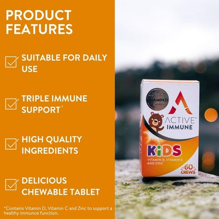 Vitamine copii, Solvotrin, Active Immune, portocaliu