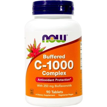 Tablete Vitamina C, NOW Foods, Buffered C-1000 Complex, Antioxidant Protection, 90 tablete