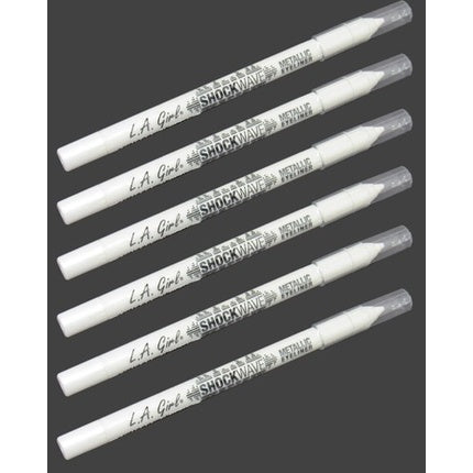 Creion ochi L.A. Girl Shockwave Metallic Eyeliner Pencil Gp755, culoare albă argintie