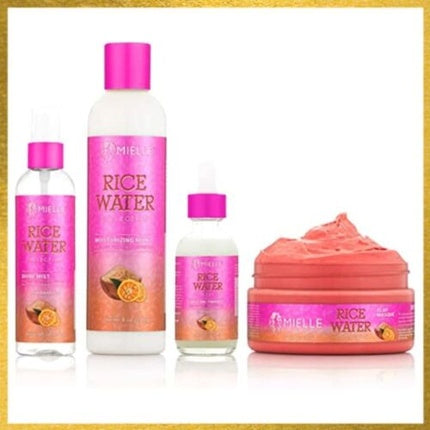 Set Îngrijire Păr, Mielle, Rice Water, roz