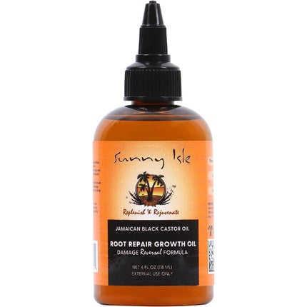 Sunny Isle Jamaican Black Castor Oil Root Repair Growth Oil, 100% Natural, 4oz