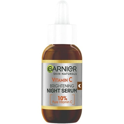 Serum de Noapte Anti-Macrie, Garnier SkinActive, 10% Vitamina C, Sticlă cu Pipetă
