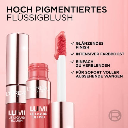 Blush lichid, L'Oréal Paris Lumi, roz auriu