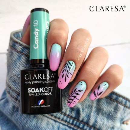 Lac de unghii UV, Claresa Candy, set 10 bucati
