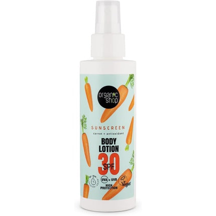 Lotiune protectie solara, Organic Shop, 30 SPF, 150 ml