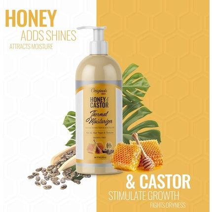 Ulei și Ser Păr, Africa's Best, Honey & Castor, galben, 177ml