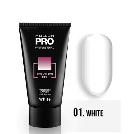 Gel Polish Color, PolyFlexi Gel Color 01 White, 60ml