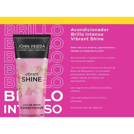 Balsam păr colorat, John Frieda, Vibrant Shine, 250ml
