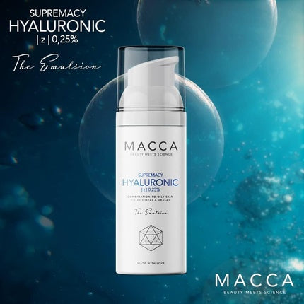 Cremă acid hialuronic, Macca Beauty Meets Science, Supremacy, 50ml