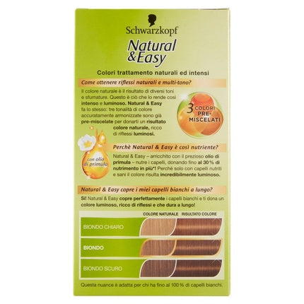 Vopsea de păr, Schwarzkopf, Natural & Easy 550, blond închis