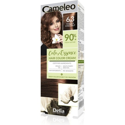 Vopsea de păr, Cameleo, Color Essence, Castaniu auriu, 75g