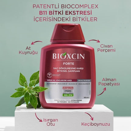Șampon Bioxcin Forte Anti-Cădere Păr, 300 ml