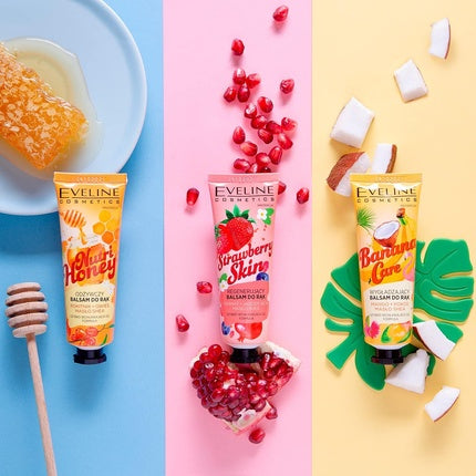 Balsam Regenerator pentru Mâini Eveline Cosmetics Strawberry Skin - Aromă de Căpșuni