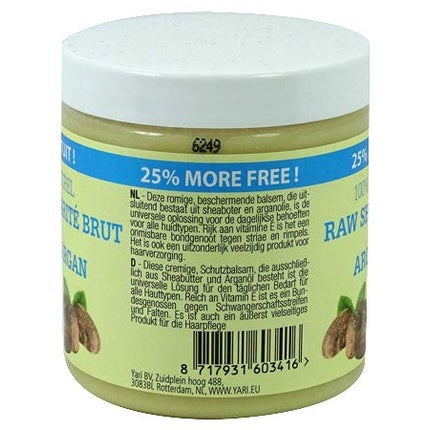 Unt de corp Yari, Raw Shea Butter & Argan Oil, 250ml