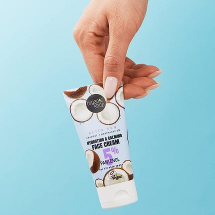 Cremă față, Organic Shop, post expunere solară, 50ml