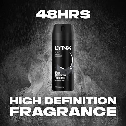Deodorant spray, Lynx, Black, 150ml