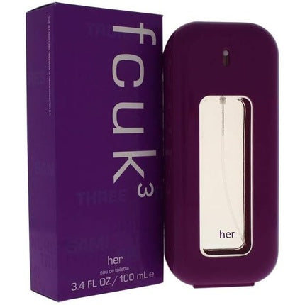 FCUK3 for Her, French Connection, Eau de Toilette Spray, 100ml