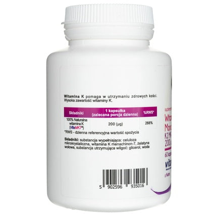 Vitamine, Aliness, K2 Mono Forte, capsule