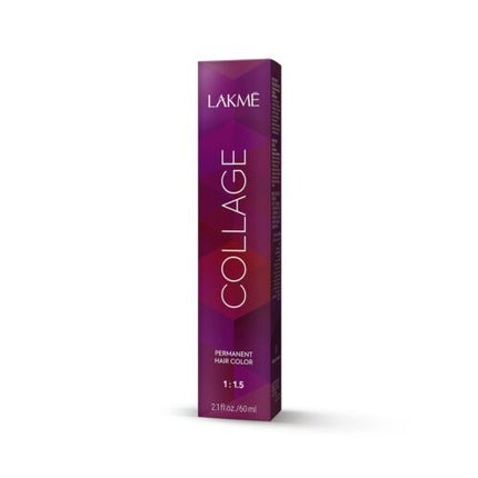 Vopsea de păr permanentă, Lakmé Collage No. 6/40, 60ml, ambalaj violet