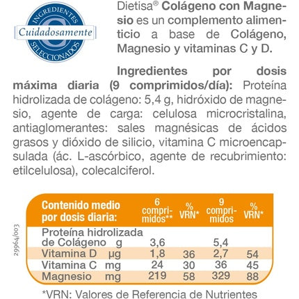 Supliment Dietisa, Colagen cu Magneziu, 450 Tablete