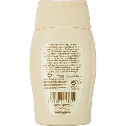 Gel de duș cu ovăz, Instituto Español, hidratant, 100 ml