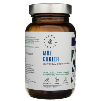 Supliment Aura Herbals, My Sugar, 60 capsule, maro