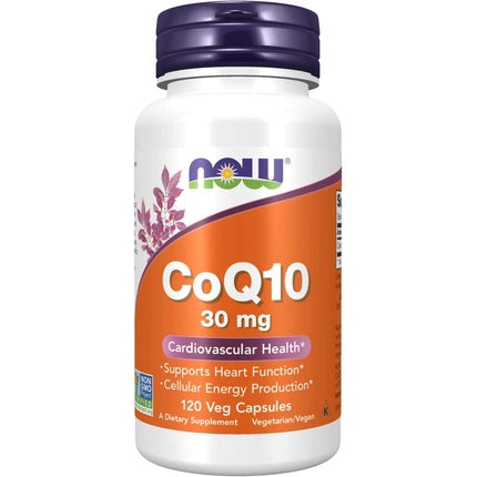 Supliment Nutrițional NOW Foods CoQ10 30mg 120 Capsule Vegetale