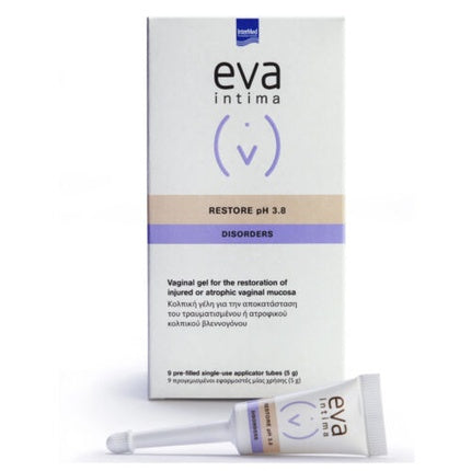 Gel vaginal cu aplicator, Intermed Eva Intima Restore pH 3.8, 9 doze