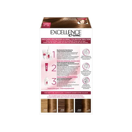 Vopsea de par, L'Oréal Paris, Excellence Crème, Multicolor