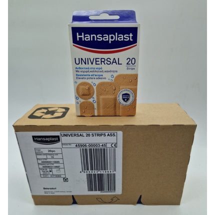 Plastru Hansaplast Waterproof Universal, 20 bucăți, mărimi variate