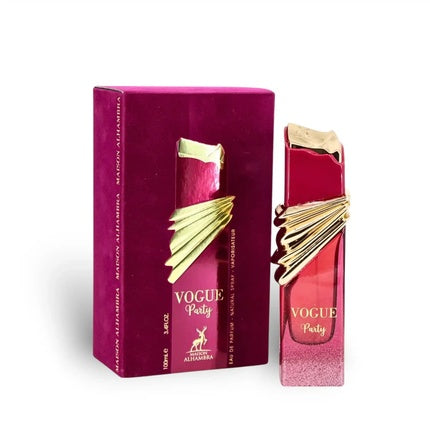 Maison Alhambra Vogue Party, Parfum pentru femei, 100ml, design cu elemente aurii
